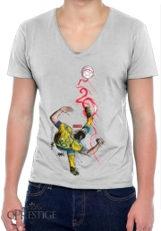 T-Shirt homme Col V FantaSweden Zlatan Swirl