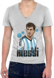 T-Shirt homme Col V Lionel Messi - Argentine