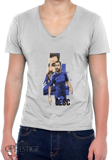 T-Shirt homme Col V Football Stars: Cesc Fabregas - Chelsea