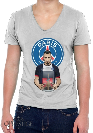 T-Shirt homme Col V Football Stars: Zlataneur Paris