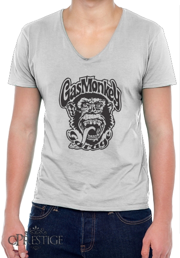 T-Shirt homme Col V Gas Monkey Garage