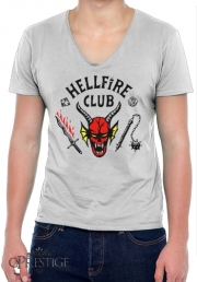 T-Shirt homme Col V Hellfire Club