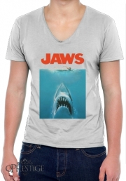 T-Shirt homme Col V Les Dents de la mer - Jaws