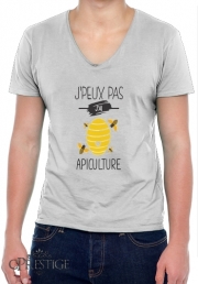 T-Shirt homme Col V J'peux pas j'ai apiculture