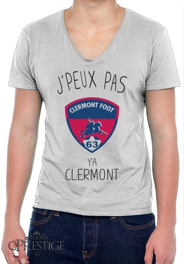 T-Shirt homme Col V Je peux pas y"a Clermont