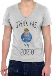 T-Shirt homme Col V Je peux pas y'a Porto