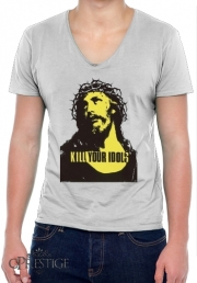 T-Shirt homme Col V Kill Your idols