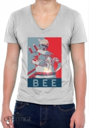 T-Shirt homme Col V Killer Bee Propagana