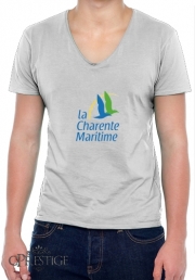 T-Shirt homme Col V La charente maritime
