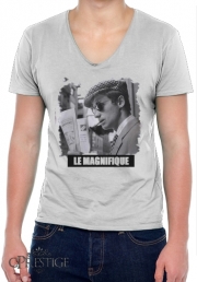 T-Shirt homme Col V Le magnifique Bebel tribute
