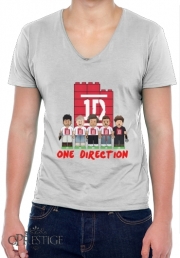 T-Shirt homme Col V Lego: One Direction 1D