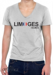 T-Shirt homme Col V Limoges France