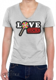 T-Shirt homme Col V Love Sucks