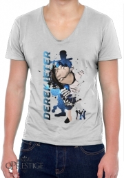 T-Shirt homme Col V MLB Legends: Derek Jeter New York Yankees