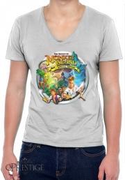 T-Shirt homme Col V Monkey Island