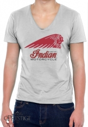 T-Shirt homme Col V Motorcycle Indian