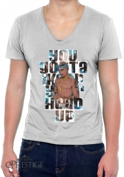 T-Shirt homme Col V Music Legends: 2Pac Tupac Amaru Shakur