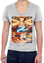 T-Shirt homme Col V Naruto Evolution