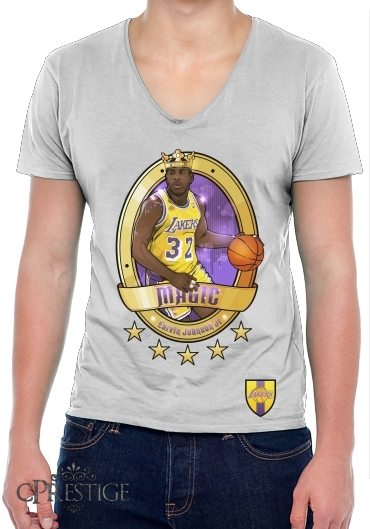 T-Shirt homme Col V NBA Legends: "Magic" Johnson