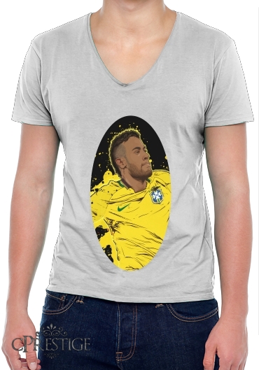 T-Shirt homme Col V Neymar Carioca Paris