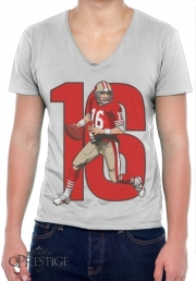 T-Shirt homme Col V NFL Legends: Joe Montana 49ers