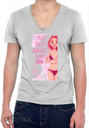 T-Shirt homme Col V October breast cancer awareness month
