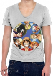T-Shirt homme Col V One Piece Equipage