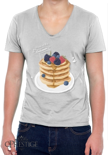 T-Shirt homme Col V Pancakes so Yummy