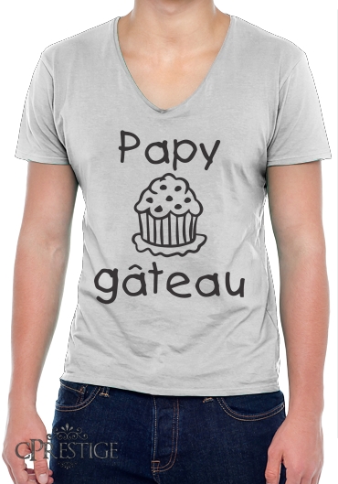 T-Shirt homme Col V Papy gâteau