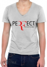 T-Shirt homme Col V Perfect as Roger Federer