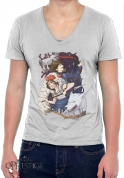 T-Shirt homme Col V Princess Mononoke Inspired