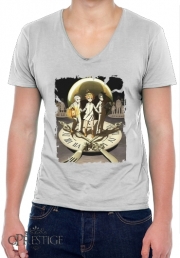 T-Shirt homme Col V Promised Neverland Lunch time