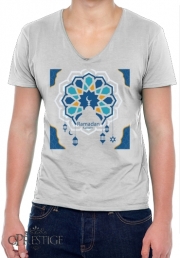 T-Shirt homme Col V Ramadan Kareem Blue
