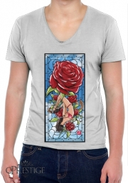 T-Shirt homme Col V Red Roses