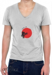 T-Shirt homme Col V Red Sun The Prince