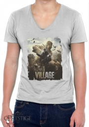 T-Shirt homme Col V Resident Evil Village Horror