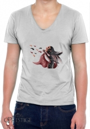 T-Shirt homme Col V Sarah Oriantal Woman