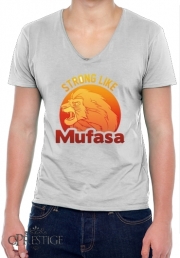T-Shirt homme Col V Strong like Mufasa