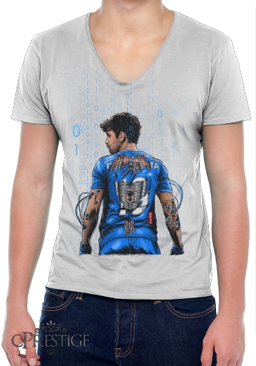 T-Shirt homme Col V The Blue Beast 