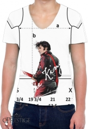 T-Shirt homme Col V The King Presley