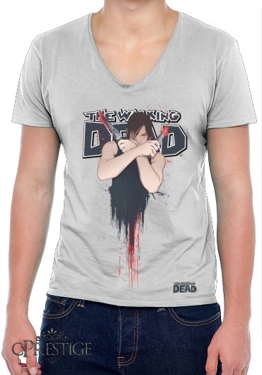 T-Shirt homme Col V The Walking Dead: Daryl Dixon