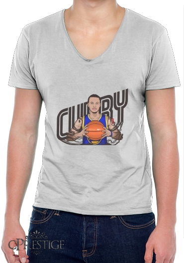T-Shirt homme Col V The Warrior of the Golden Bridge - Curry30