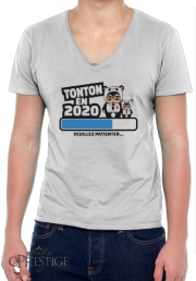 T-Shirt homme Col V Tonton en 2020 Cadeau Annonce naissance