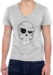 T-Shirt homme Col V Toon Skull
