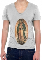 T-Shirt homme Col V Virgen Guadalupe