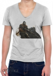 T-Shirt homme Col V Warzone Ghost Art