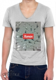 T-Shirt homme Col V Xanax Alprazolam
