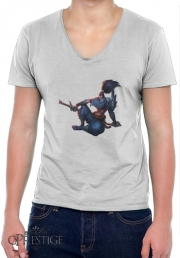T-Shirt homme Col V Yasuo Lol Character