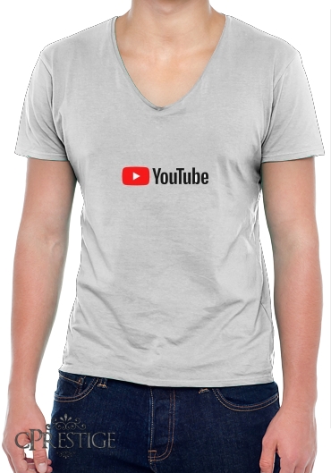 T-Shirt homme Col V Youtube Video