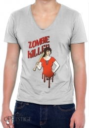 T-Shirt homme Col V Zombie Killer